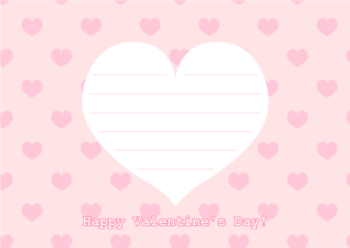 Heart Message Valentine's Day