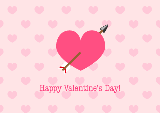 Arrow Heart Valentine's Day