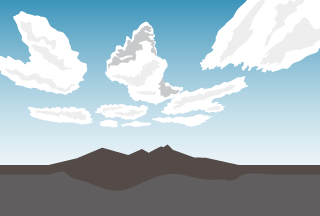 Mountains Clouds Background