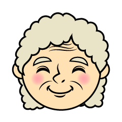 Smiley Grandma Face