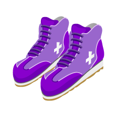 Purple Basketball Shoes