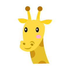 Cara de jirafa simple