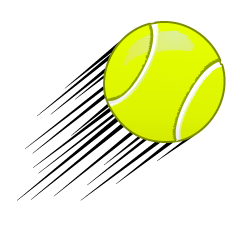 Flying Tennis Ball