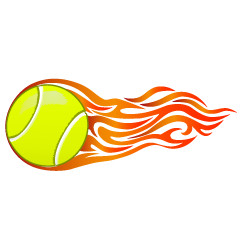 Flame Tennis Ball