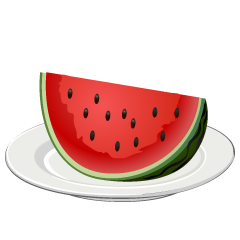 Watermelon on Plate