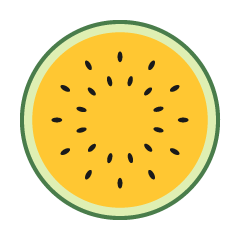 Yellow Sliced Watermelon