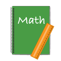 Ruler and Math Notebook