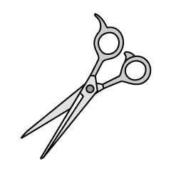 Simple Barber Scissors