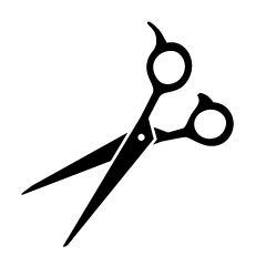 Barber Scissors Silhouette