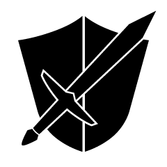 Shield and Sword Silhouette