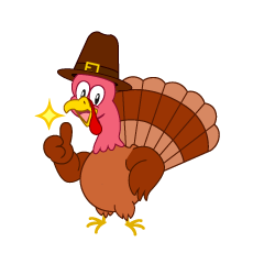Thanksgiving Turkey Thumbs up