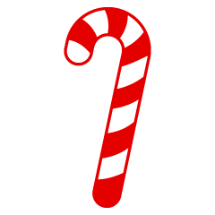 Candy Cane Silhouette