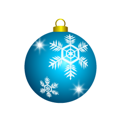 Light Blue Christmas Ornament