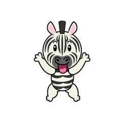 Excited Zebra