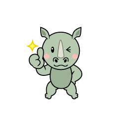 Thumbs up Rhino