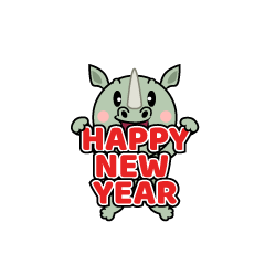 New Year Rhino