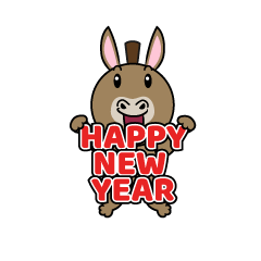 New Year Donkey