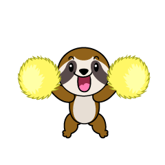 Cheering Sloth