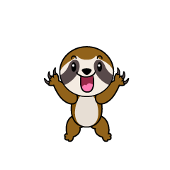 Excited Sloth