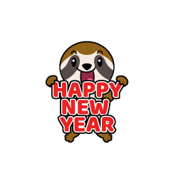 New Year Sloth