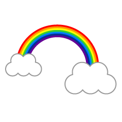 Rainbow and Cloud