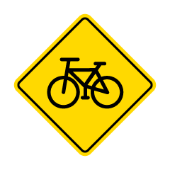 Bicycle Caution Sign