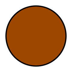 Círculo marrón