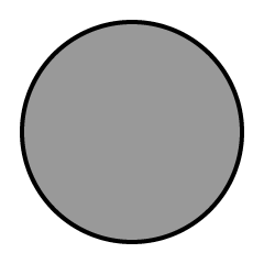 Círculo gris