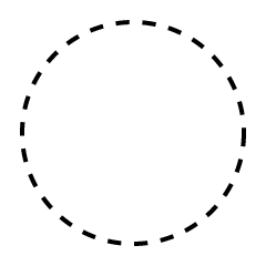 circle clipart black and white