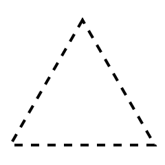 Triángulo punteado