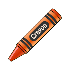 Crayón naranja