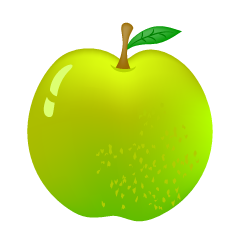 Manzana verde fresca