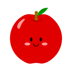 Lindo personaje de manzana