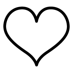 Heart Black and White