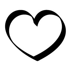 Heart Black and White