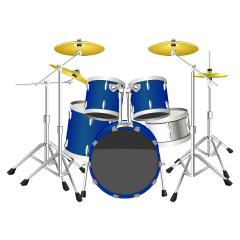 Blue Drum Set