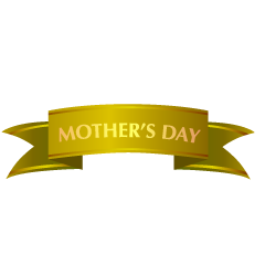 Mothers Day Gold Ribbon