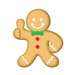 Thumbs up Gingerbread Man