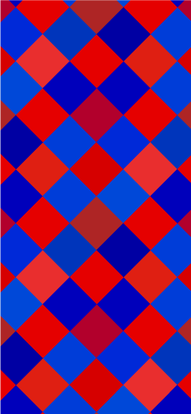 Red Check Line on Blue Wallpaper for iPhone Free PNG Image｜Illustoon