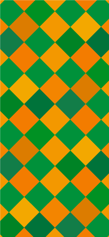 Orange and Green Check