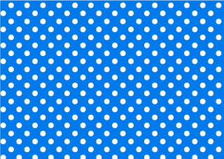 Polka Dot on Blue