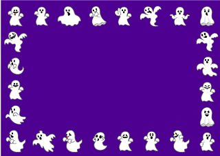 Ghosts Border Purple