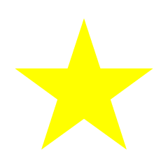Sharp Yellow Star
