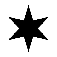 Hexagonal Black Star