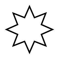 Octagonal White Star