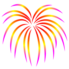 Pink and Yellow Firework