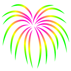 Green and Pink Firework