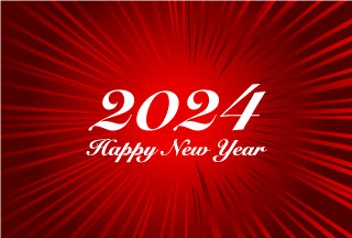Red Flare Happy New Year 2023