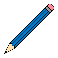 Long Blue Pencil