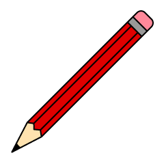 Long Red Pencil